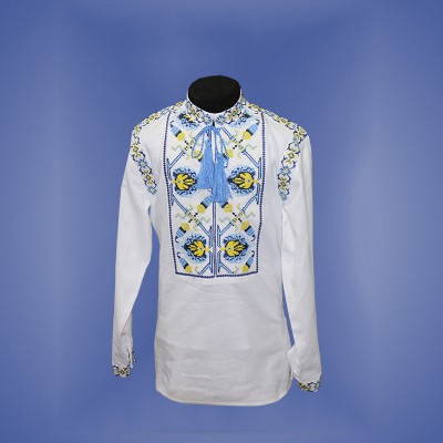 Embroidered shirt for boy "Fantastic Flower" 2